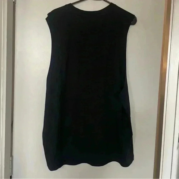 Stolen Girlfriends Club Black Tank Top with Flower Logo Medium - Picture 2 of 3